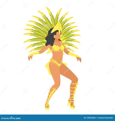 Carnival Dancer Silhouette Stock Vector Illustration Of Cabaret