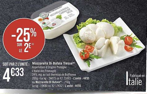 Promo Mozzarella Di Bufala Aop Tresse Tr O Chez Intermarch Hyper