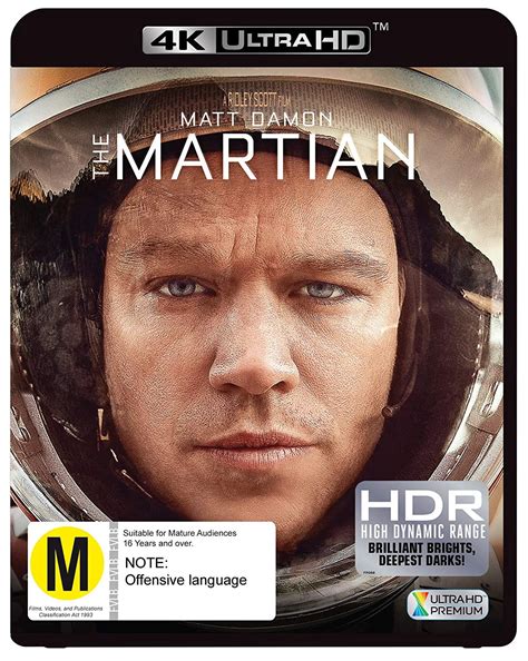 Amazon The Martian 4K UHD Blu Ray NON USA Format Region B