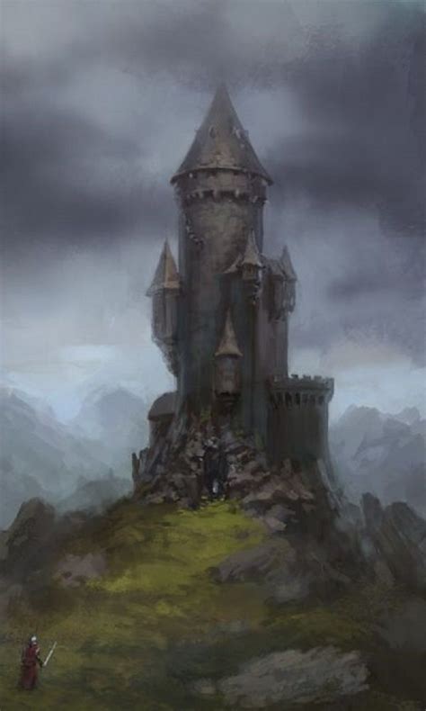 The Wizards Tower By Jonas Jensen Magic Castle On The Cliff