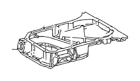 Lexus Rx 350 Pan Sub Assembly Oil Underside Threads Suffered Impact 121110p050 Genuine