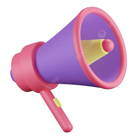 Megaphone 3d Png Megaphone 3d Megaphone Announcement Speaker Png Image For Free Download