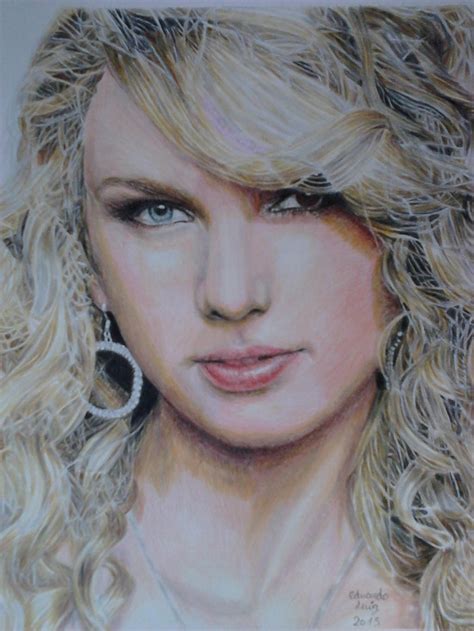 Colored pencil drawing of Taylor Swift by Eduardo-Luiz on DeviantArt