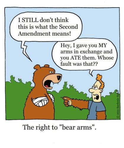 The Right To Bear Arms By Sardonic Salad Nature Cartoon Toonpool