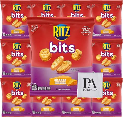 Ritz Bits Cheese Sandwich Crackers 15 Oz Bags 10 Count