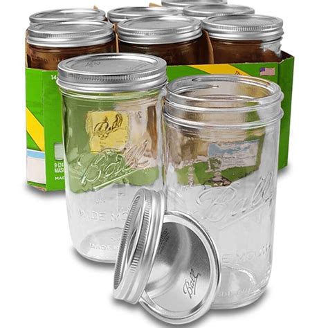 9ea 24 Oz Ball Mason Jars By Paper Mart