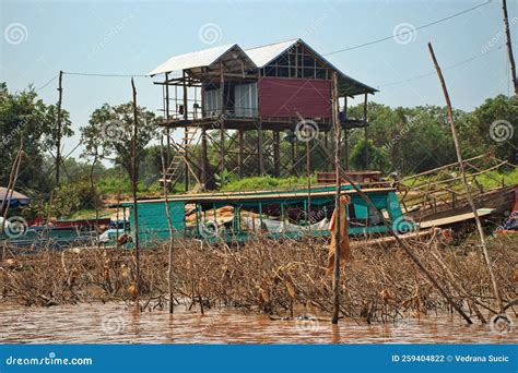 Fishing Village In Cambodia Editorial Photography Image Of Structure