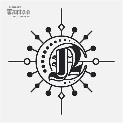 Premium Vector Alphabet N Tattoo Logo