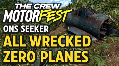 All Wrecked Zero Plane Collectibles ONS Seeker The Crew Motorfest