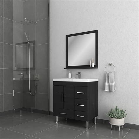 Ripley 30 Inch Modern Bathroom Vanity With Drawers Black