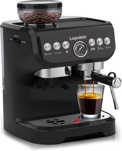 Lopoleis Barista Espressomachine Pistonmachine Met Koffiemolen