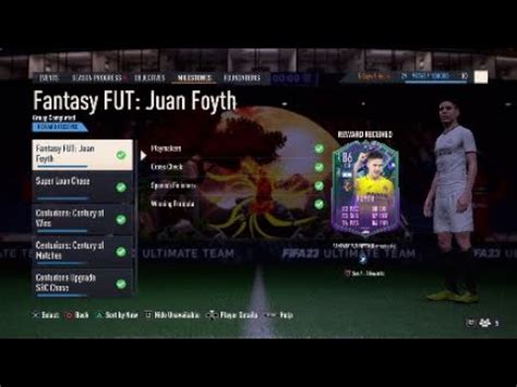 Fifa 23 Claiming FUT Fantasy Juan Foyth Objective YouTube