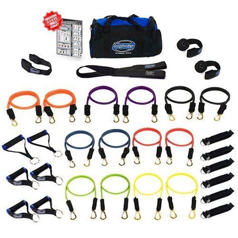 Bodylastics Genuine 31 Pcs Resistance Bands Set MEGA RESISTANCE With