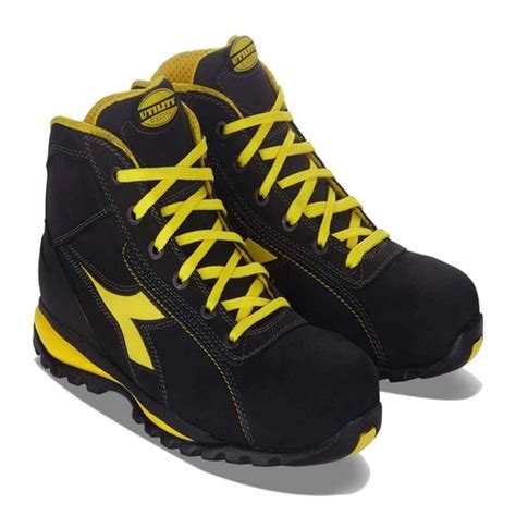 Chaussures de sécurité hautes GLOVE II HIGH S3 SRA HRO noir jaune P47