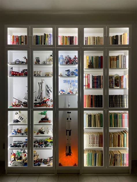 Ikea Billy Bookcase Lego Display With Led Lights Artofit