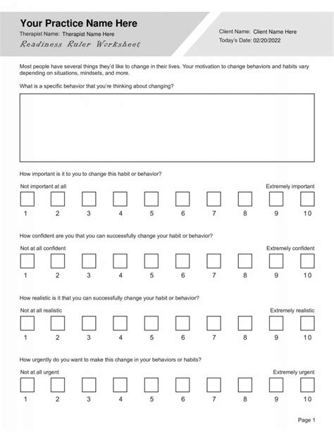 MOTIVATIONAL INTERVIEWING - Worksheets Library