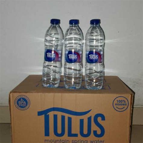 Jual Air Mineral TULUS Botol 600ml 1 Dus Isi 24pcs Shopee Indonesia