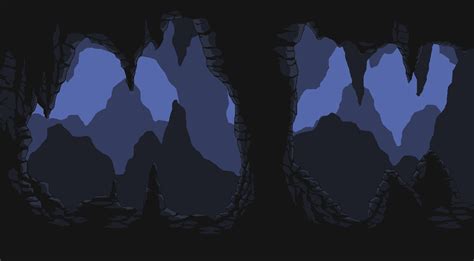 Pixel Art Cave Background Gif