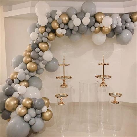 20pcs/lot Grey Latex Balloon 10inch 5inch Party Balloons Wedding ...