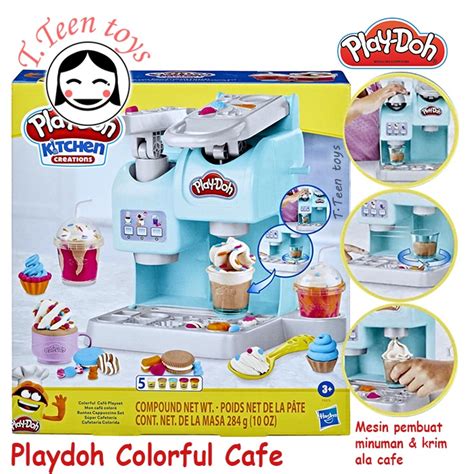 Jual Playdoh Colourful Cafe Playset Play Doh Kitchen Creations Play