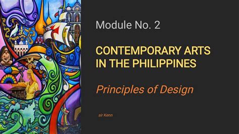 Cpar Module No 2 Contemporary Art In The Philippines And Principles