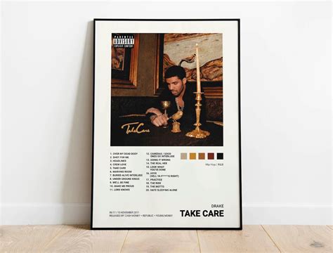 Drake - Take Care Album Cover Poster | Drake take care album, Drake take care, Album covers