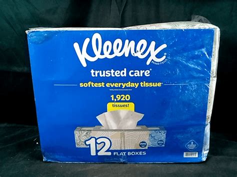 Kleenex Trusted Care Softest Everyday Facial Tissues 12 Box 1 920