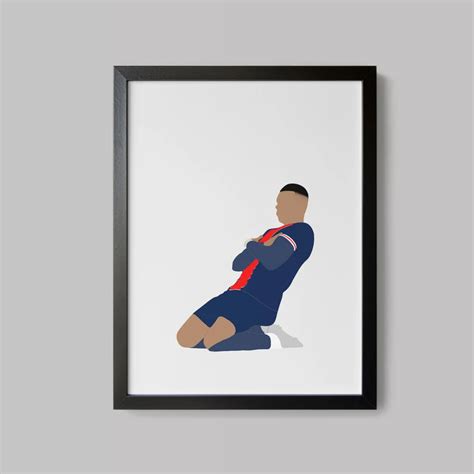 Kylian Mbappe Print Soccer Wall Art Kylian Mbappe Poster - Etsy | Soccer wall art, Sports wall ...