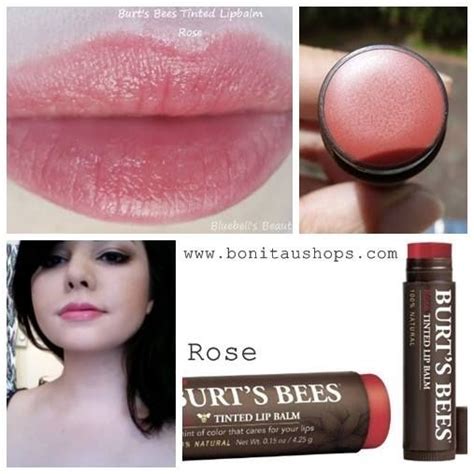 Burts Bees Tinted Lip Balm Rose Lipstick Gallery