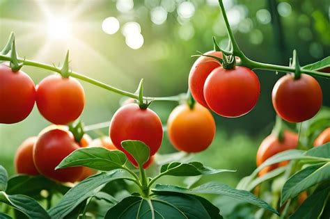 Tomates Que Crecen En Un Invernadero Foto Premium