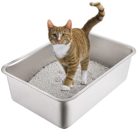 Yangbaga Cat Litter Tray 20146 Stainless Steel Odourless And