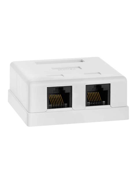 Cat5 Wall Box Dual Rj45