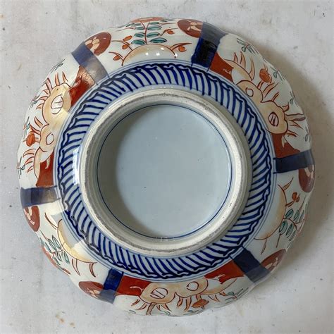 19th Century Imari Hand Painted Serving Bowl