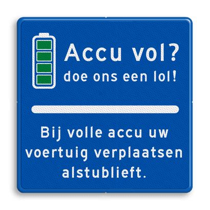 Parkeerborden Voor Elektrische Auto Informatiebord Nl