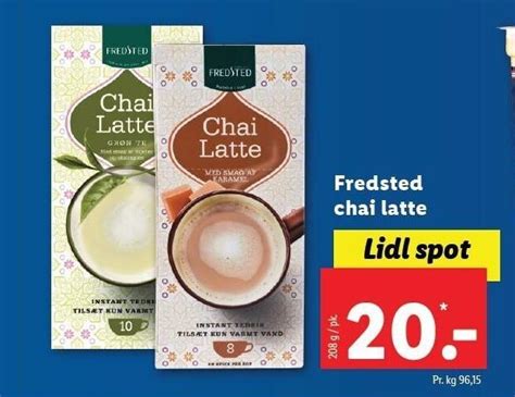 Fredsted Chai Latte Tilbud Hos Lidl