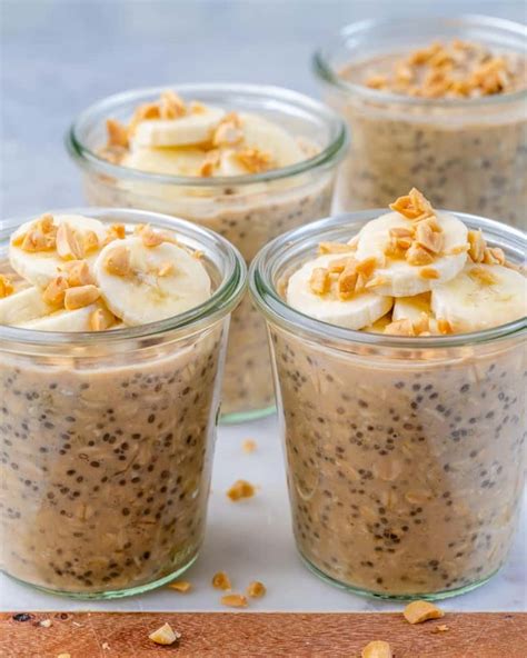 The Best Peanut Butter Banana Overnight Oats Healthy Fitness Meals