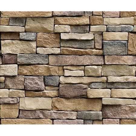 JAAMSO ROYALS Vinyl Brick Design Stone Peel And Stick Self Adhesive