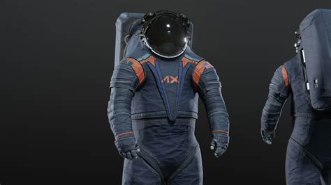 3D Model Axiom AxEMU Spacesuit VR AR Low Poly CGTrader