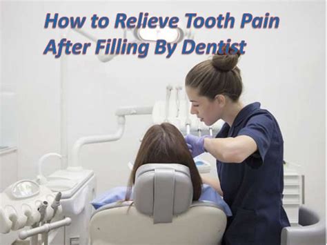 How to relieve tooth pain after filling by dentist