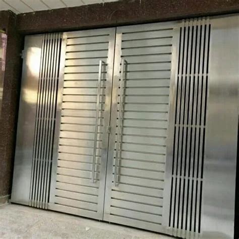 Polished Stainless Steel Main Door For Home Material Grade At Rs