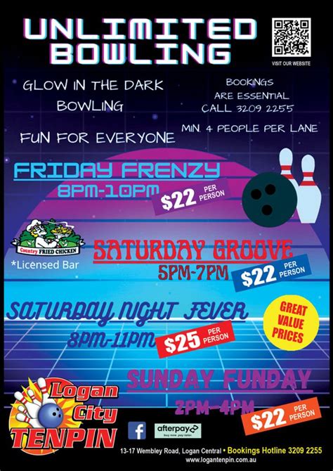 Current Specials Logan City Tenpin