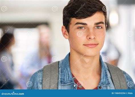 Happy Student Guy At College Stock Photo Image Of Happy Studying