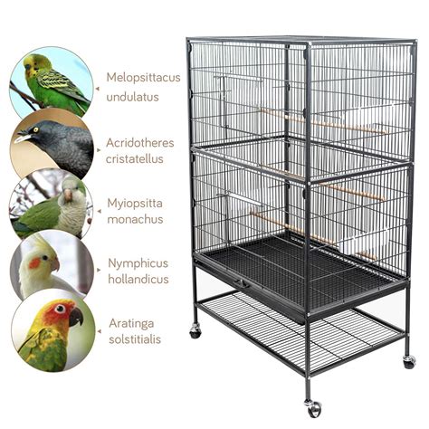 Buy DAWOO Bird Cage Wrought Iron Flight Cage Parrot Cage 52 Inch Large