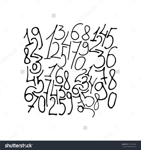 Hand Drawn Number Images Stock Photos Vectors Shutterstock