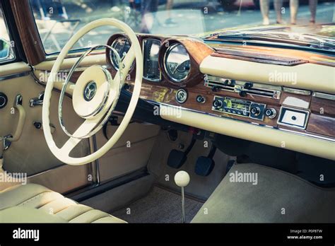 Berlin Germany June 09 2018 Steering Wheel Dashboard And Interior