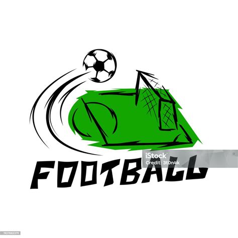 Logo Sepak Bola Template Desain Logo Sepak Bola Ilustrasi Stok Unduh Gambar Sekarang Bentuk