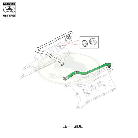 Land Rover Breather Tube Left Lh Lr4 Range Sport Velar Discovery 5