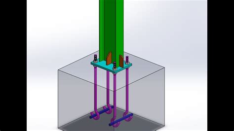 Modélisation d un pied de poteau de charpente métallique sur SolidWorks