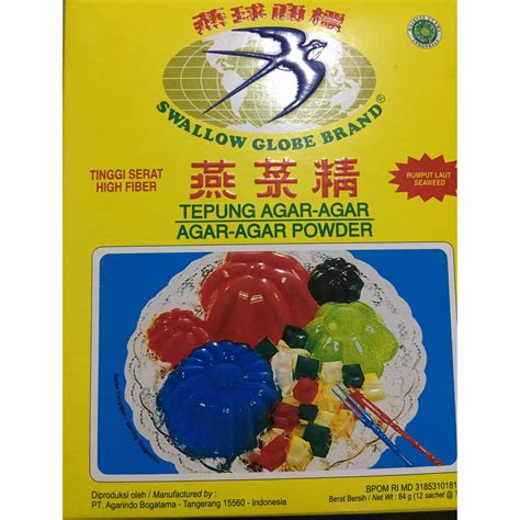 Jual Agar Agar Swallow Globe Brand Putih Shopee Indonesia