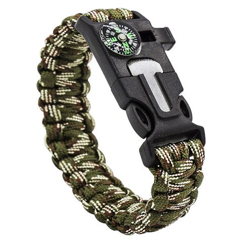 BRANSOLETKA PARACORD SURVIVAL 5w1 KOMPAS KRZESIWO 11187089528